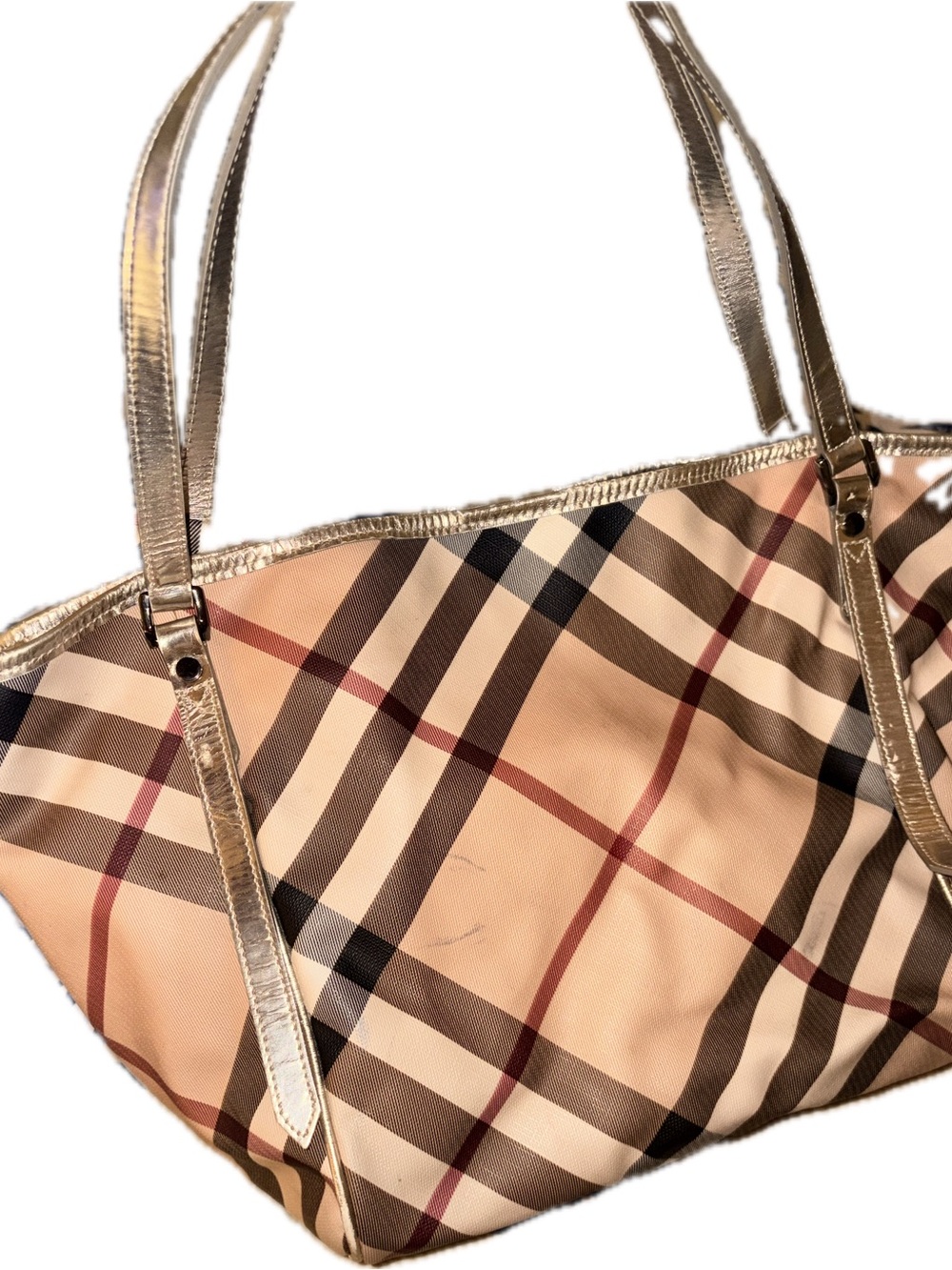 Burberry Shoulder Bag with Scarf Accent - Picture 3 of 15